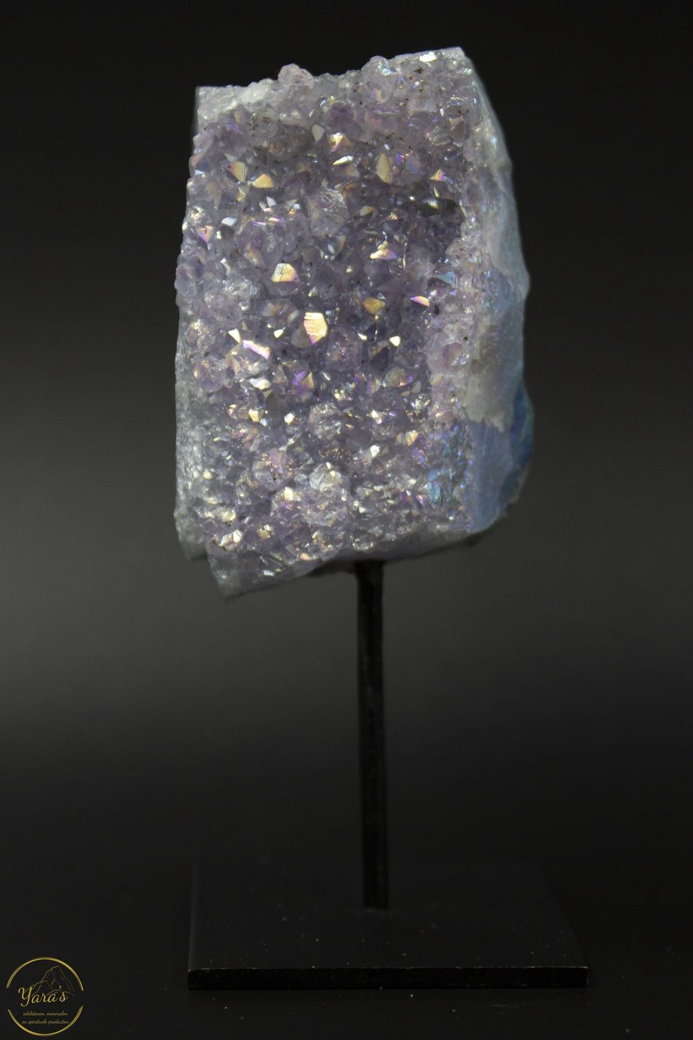 Angel aura op amethist op standaard - 11334