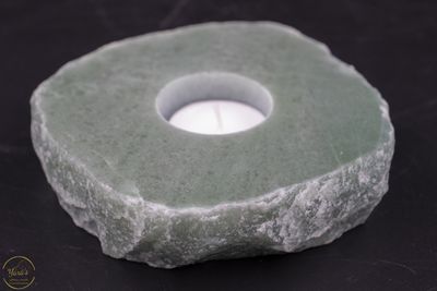 Groene kwarts theelichthouder