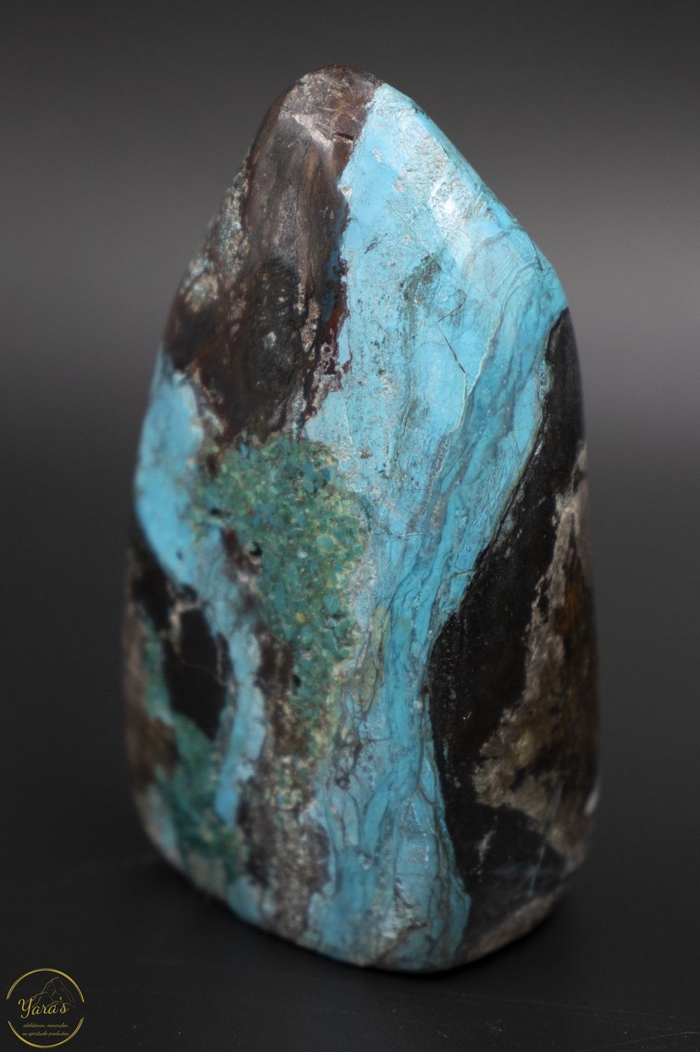 Chrysocolla sculptuur uit Peru 106 gram
