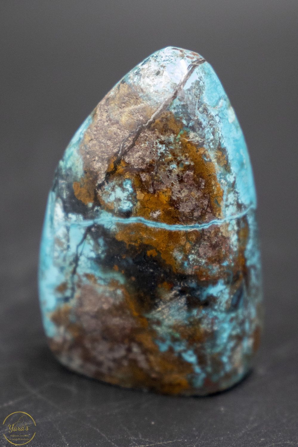 Chrysocolla sculptuur uit Peru 38 gram