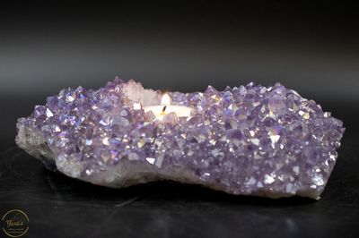Angel aura op amethist theelichthouder -981 gram