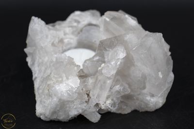 Theelichthouder Bergkristal - 865 gram