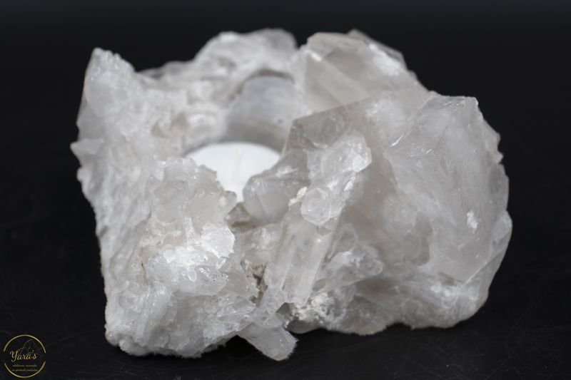 Theelichthouder Bergkristal - 865 gram