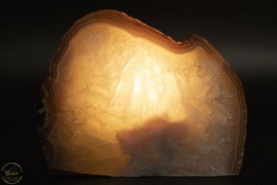 Agaat geode theelichthouder - 1.422 kg