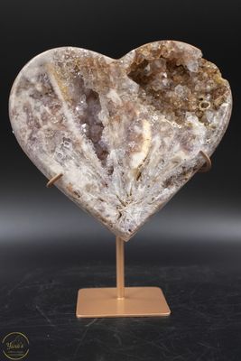 Roze Amethist hart op standaard 1.662kg