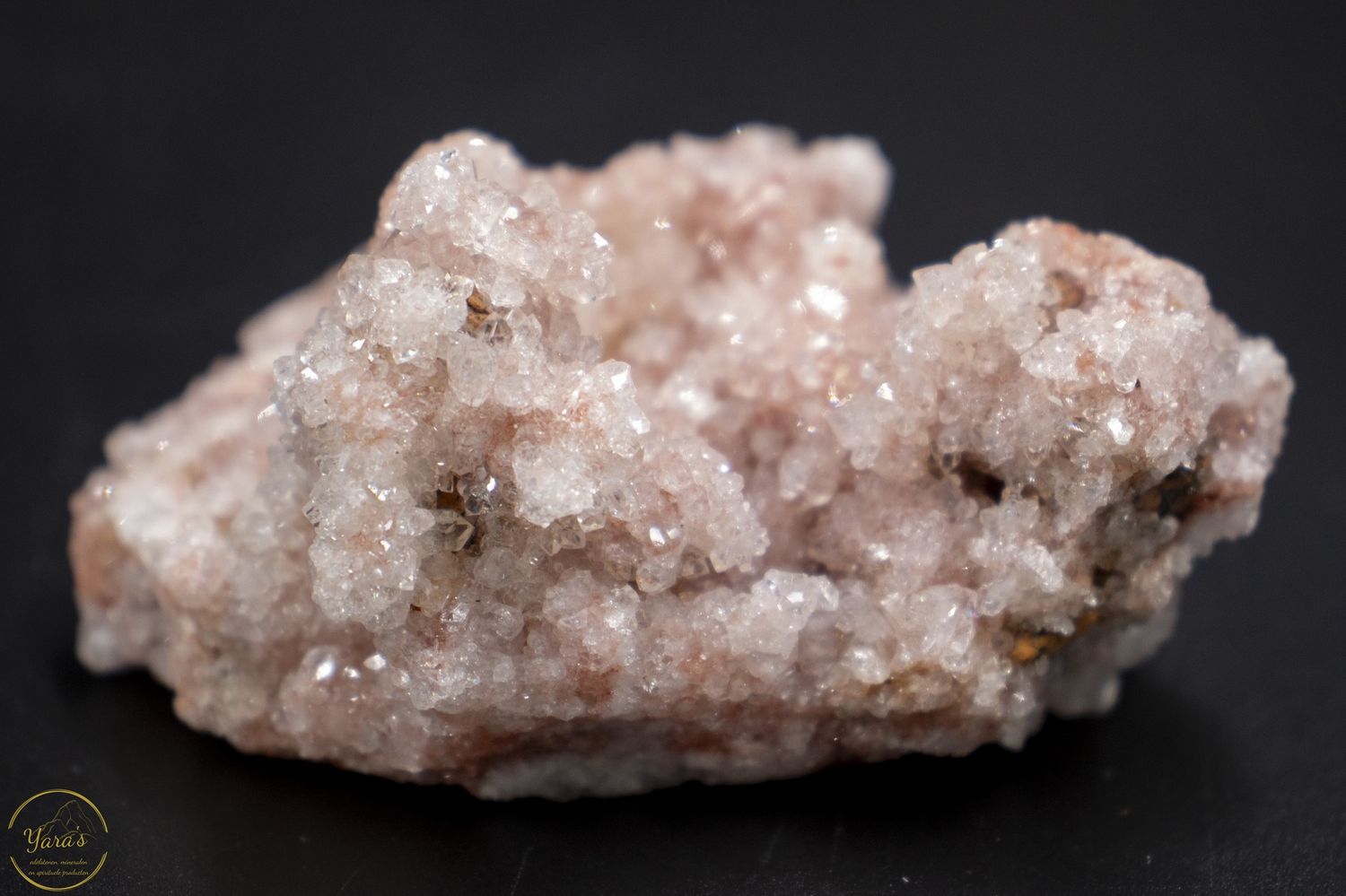 Roze druzy amethist ruw - 108 gram