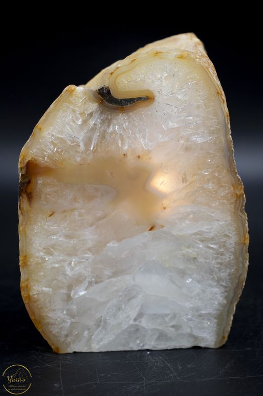 Agaat geode theelichthouder - 1.316kg