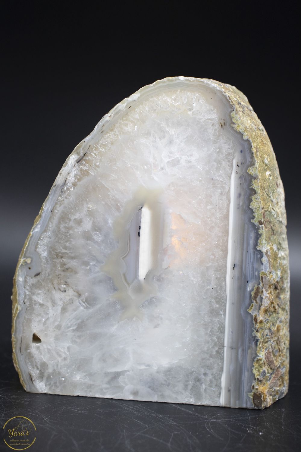 Agaat geode theelichthouder - 1.250 kg