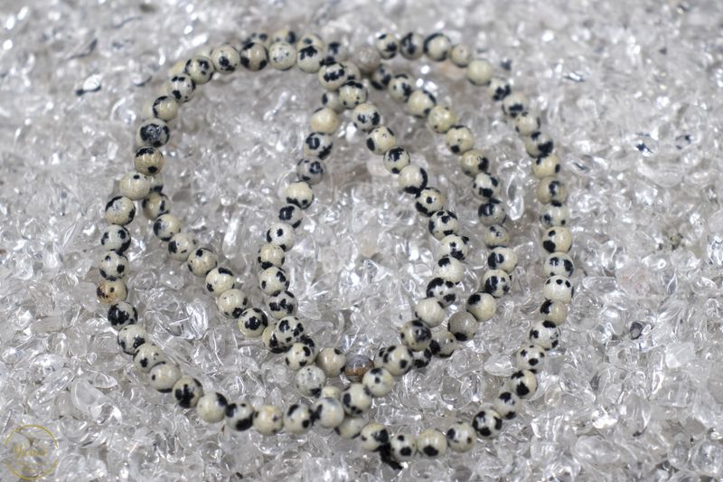 Dalmatiër Jaspis armband 4mm