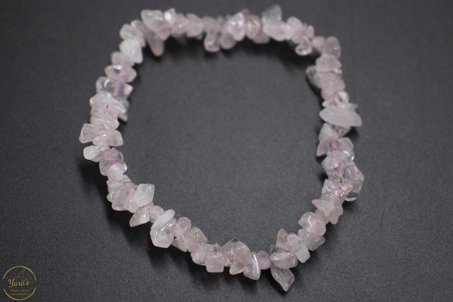 Rozenkwarts split armband