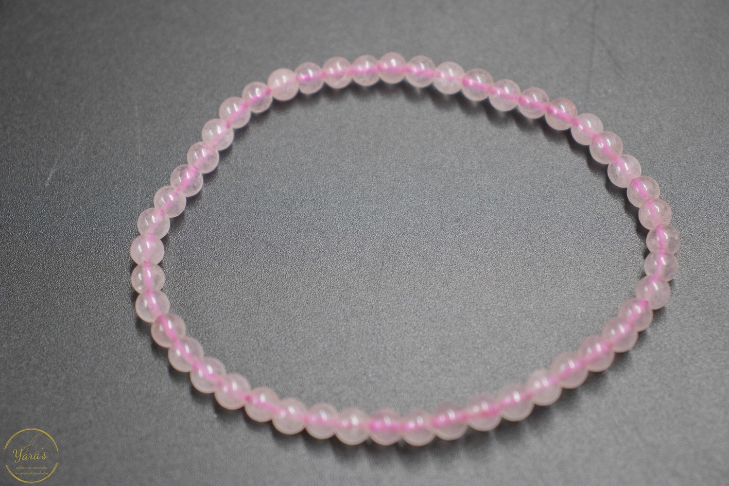 Rozenkwarts armband 4mm.