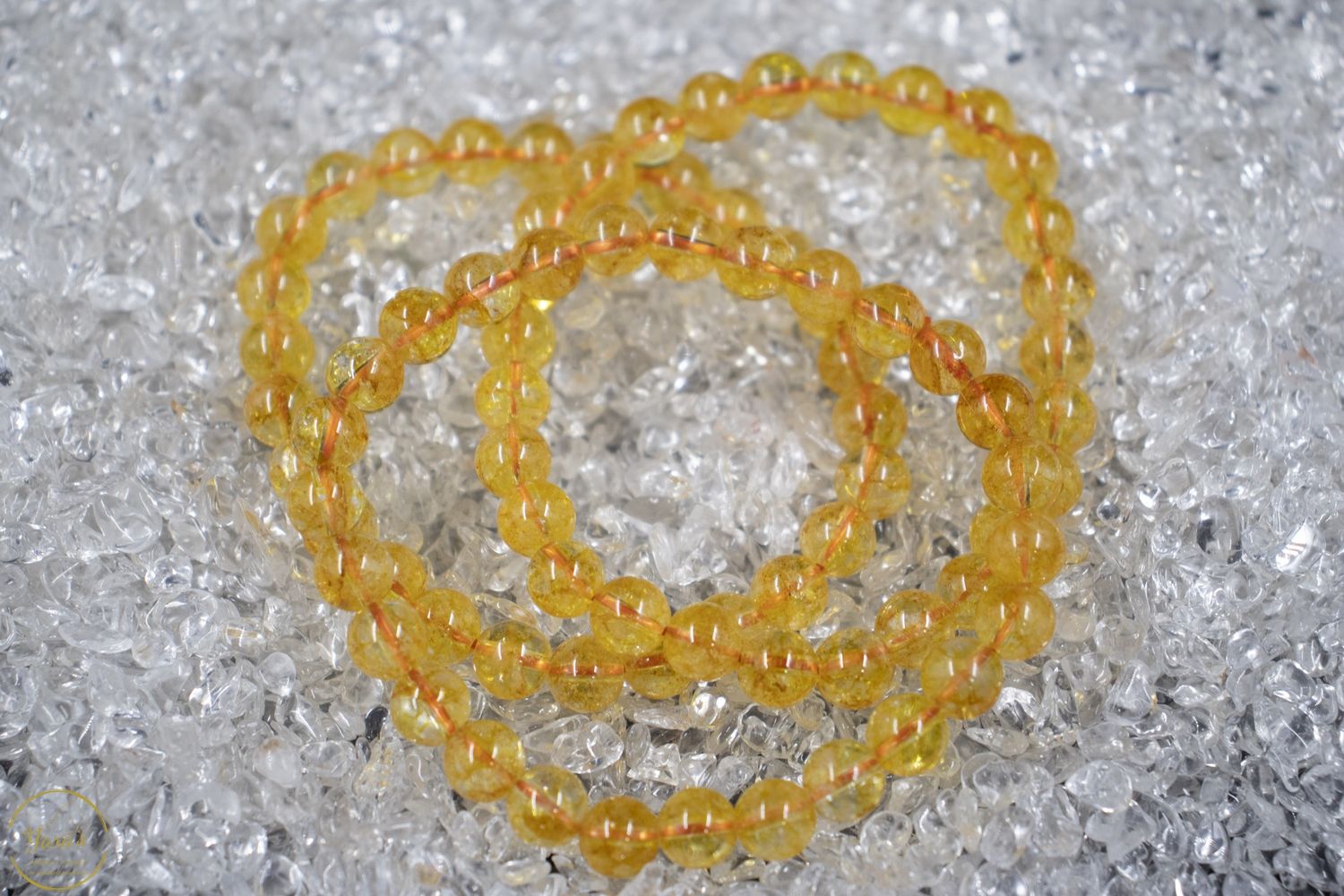 Gebrande Amethist armband 8mm