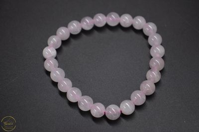 Rozenkwarts armband 8mm.