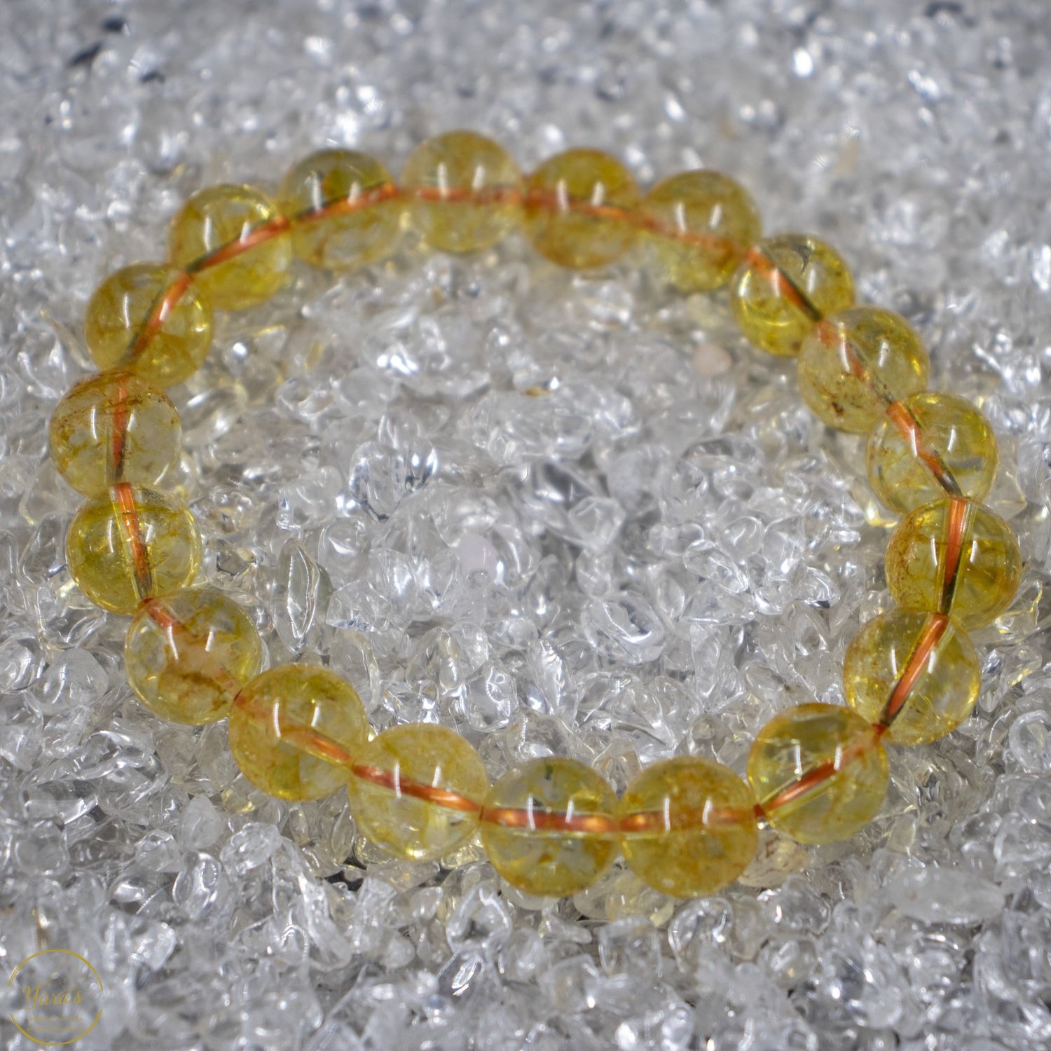 Gebrande Amethist armband 10mm