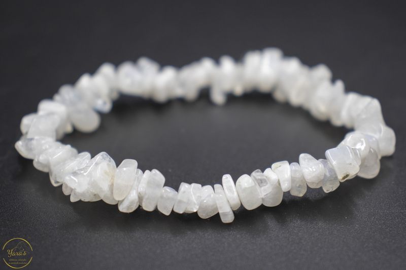 Regenboog maansteen split armband