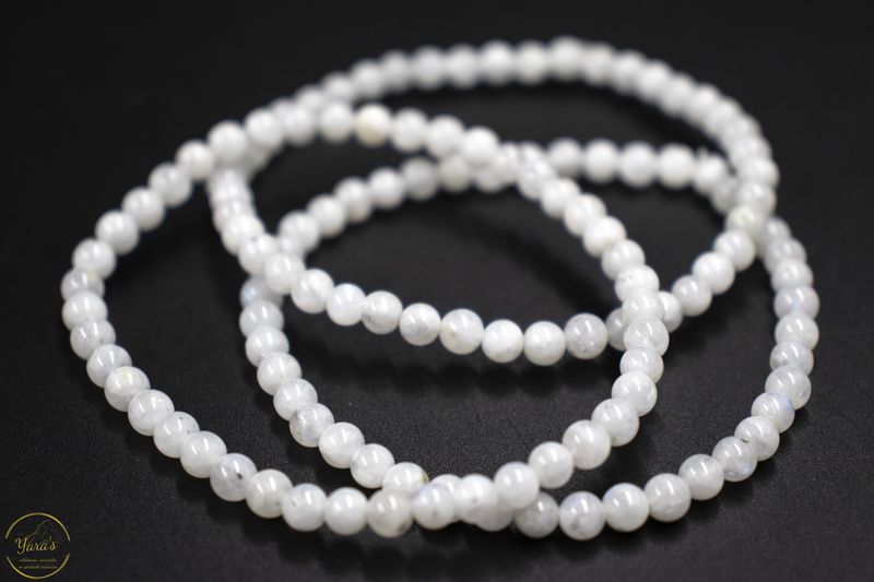 Regenboog maansteen armband 4mm