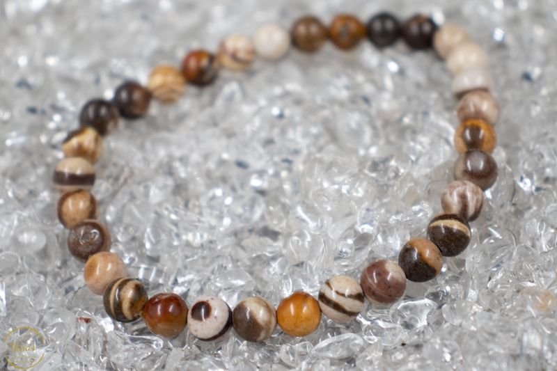 Zebra Jaspis armband  6mm