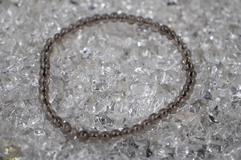 Rookkwarts armband 4mm.