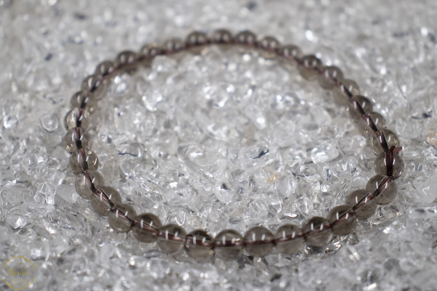 Rookkwarts armband 6mm.