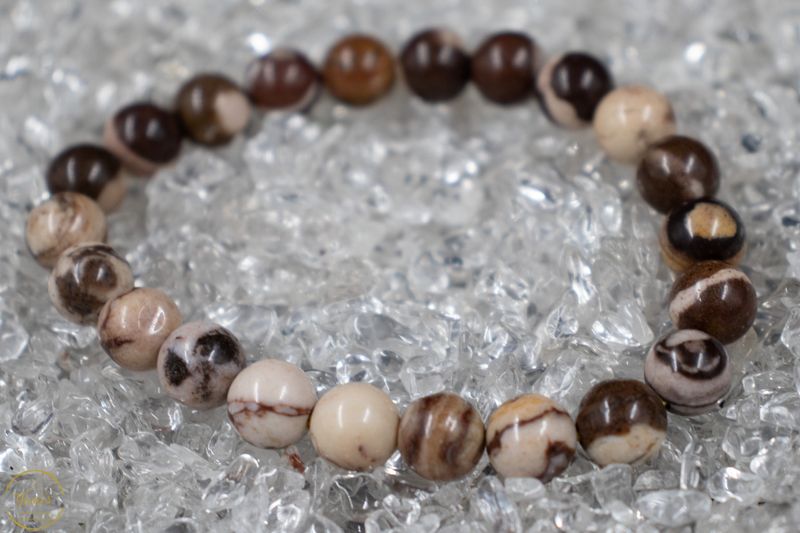 Zebra Jaspis armband 8mm