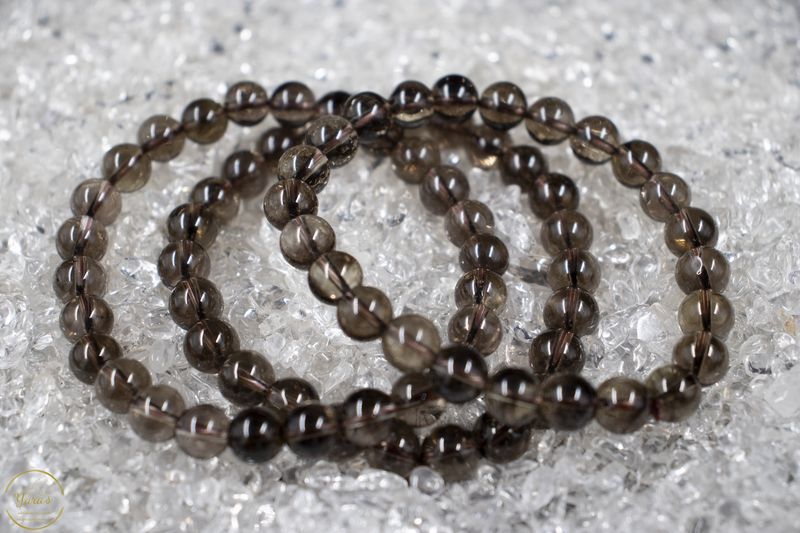 Rookkwarts armband 8mm.