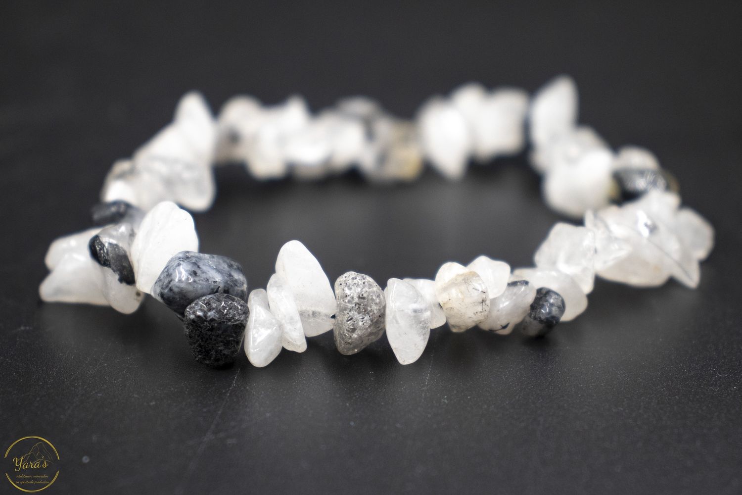 Toermalijn kwarts split armband