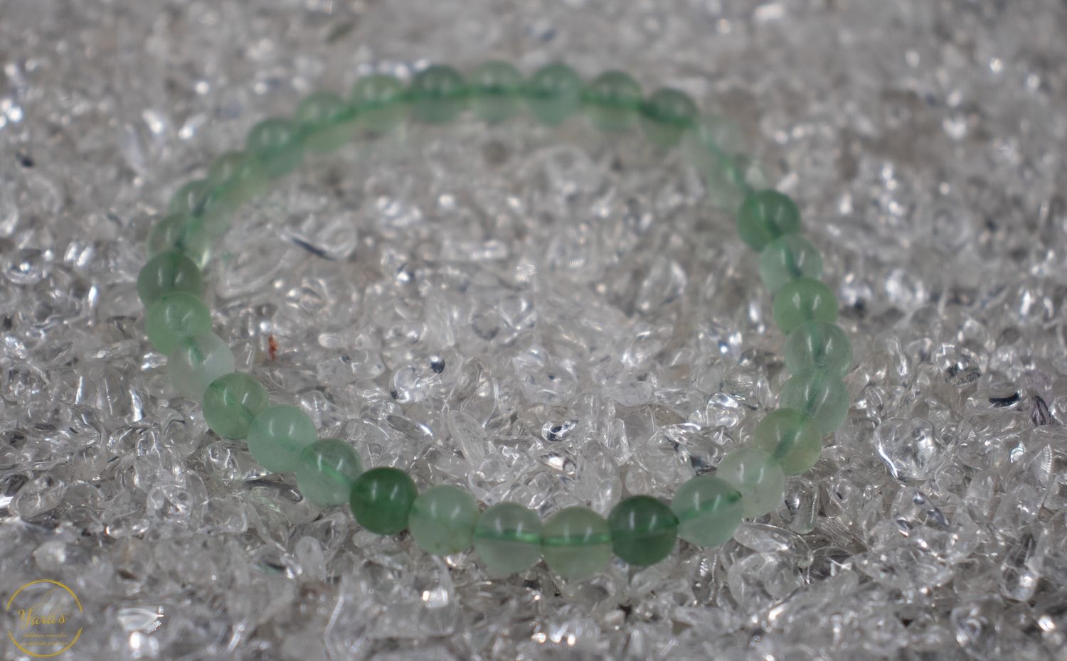 Groene Fluoriet armband 6mm