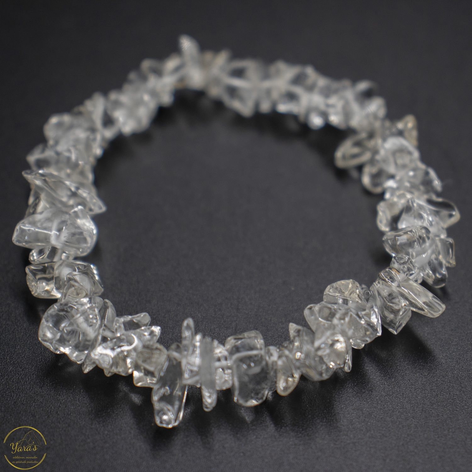Bergkristal split armband