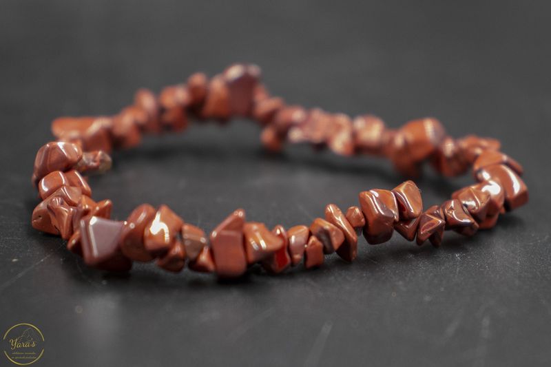 Rode Jaspis split armband