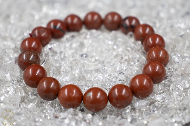 Rode Jaspis armband 10mm