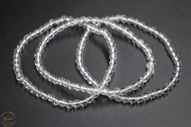 Bergkristal armband 4mm.