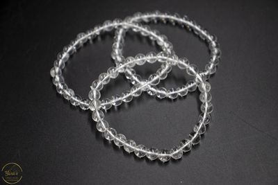 Bergkristal armband 6mm.