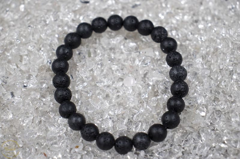 Lavasteen armband 8mm
