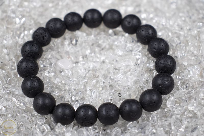 Lavasteen armband 10mm