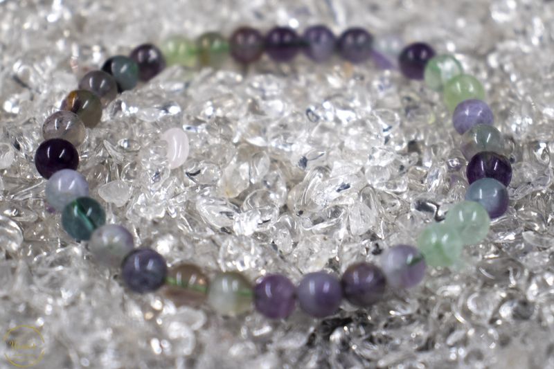 Regenboog Fluoriet armband 6mm