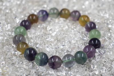 Regenboog Fluoriet armband 10mm