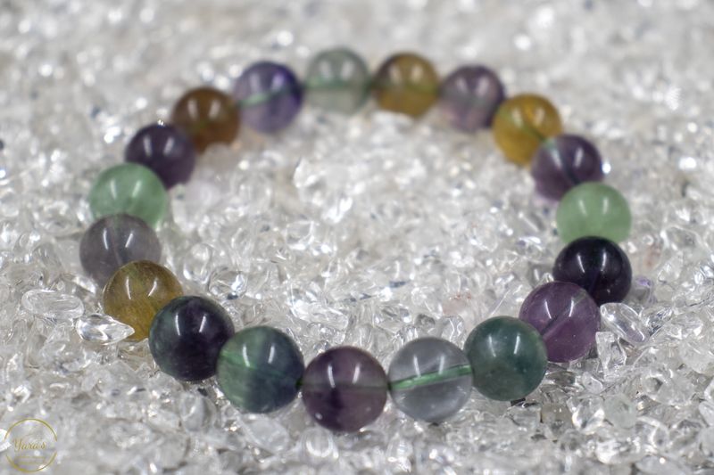 Regenboog Fluoriet armband 10mm