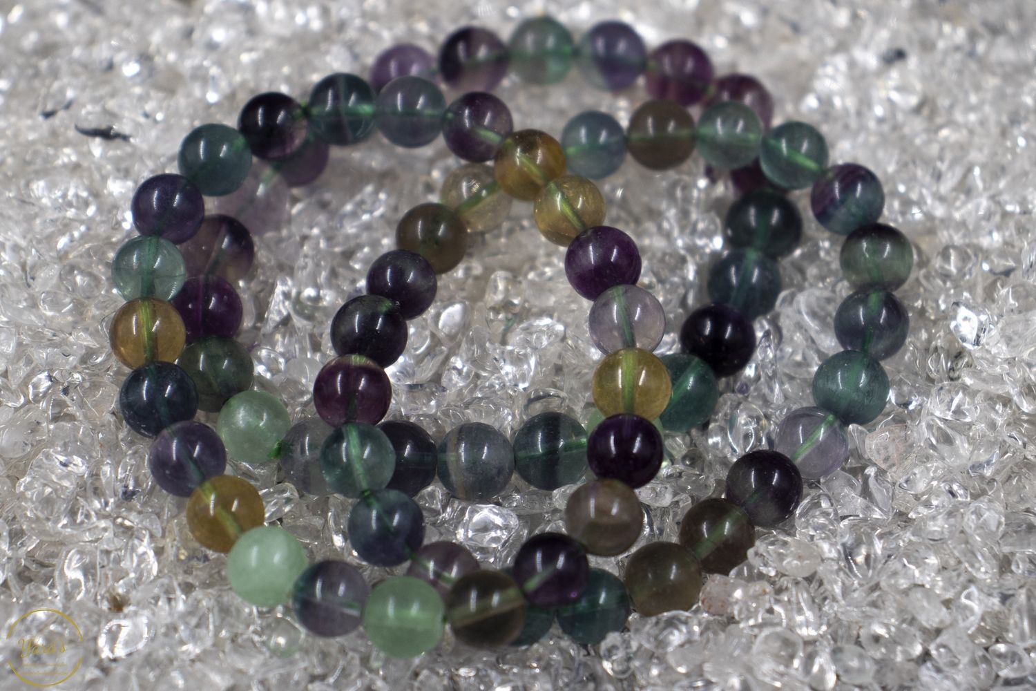 Regenboog Fluoriet armband 8mm