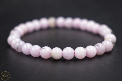 Roze opaal armband 6mm