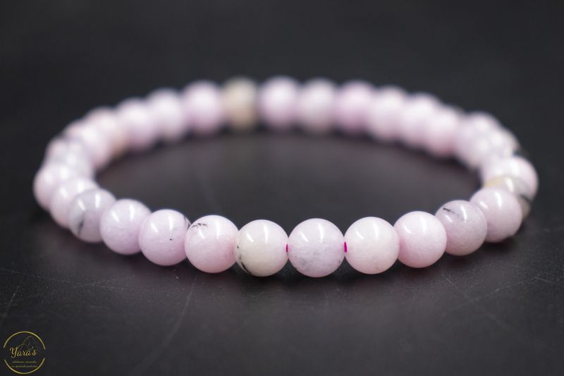 Roze opaal armband 6mm