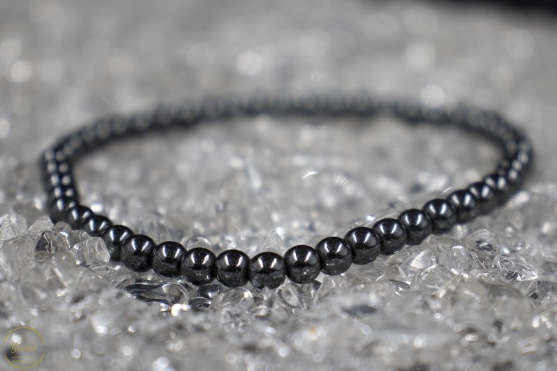 Hematiet armband 4mm.