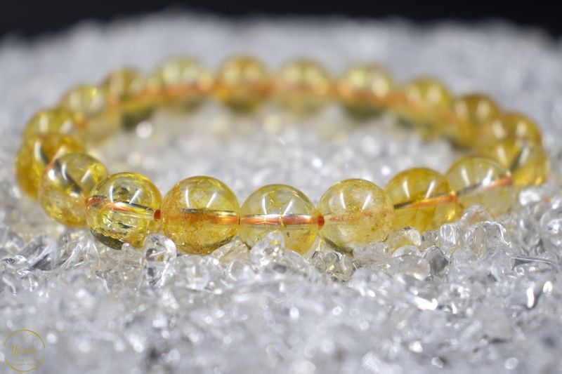 Gebrande Amethist armband 10mm