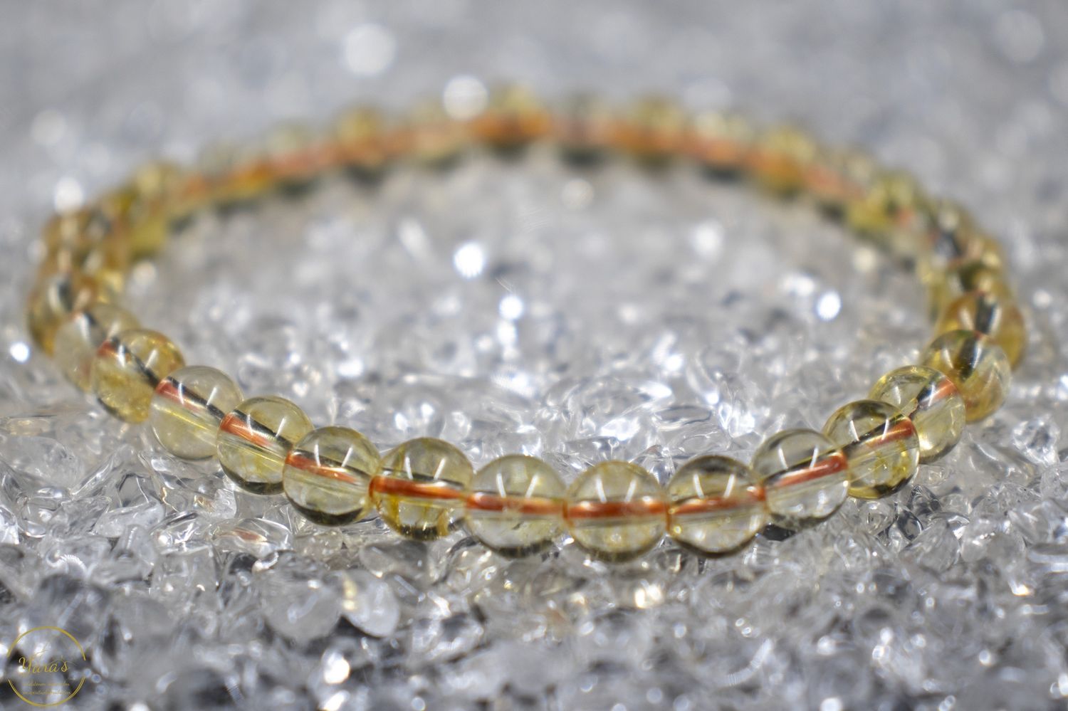 Gebrande Amethist armband 6mm