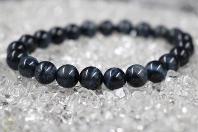 Blauwe Tijgeroog / Valkenoog armband 8mm