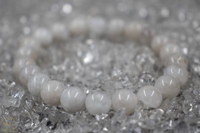 Witte Maansteen armband 8mm.