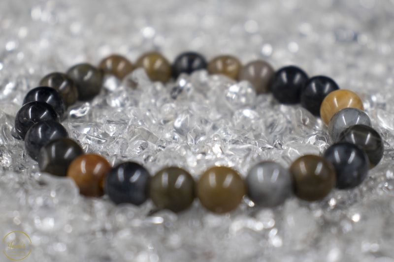 Versteend hout armband 8mm.