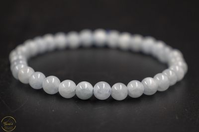 Aquamarijn armband 6mm