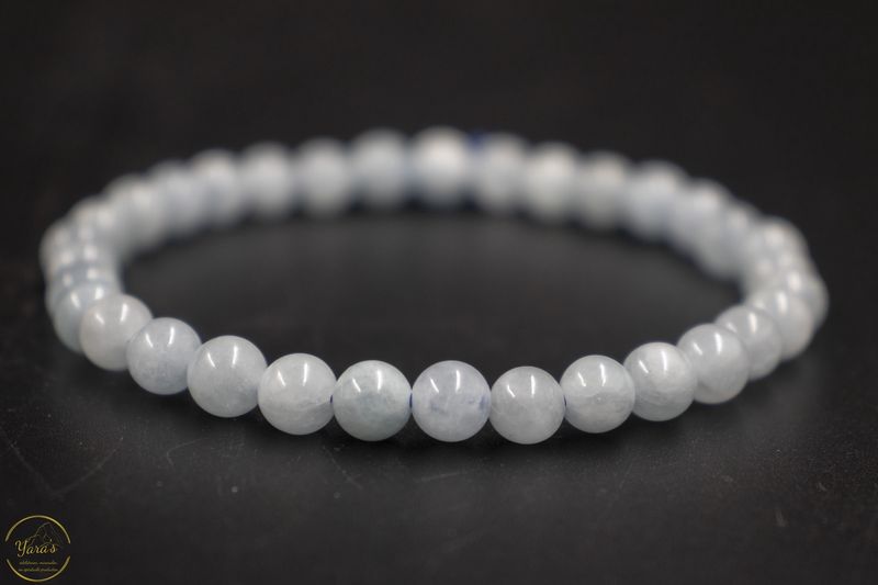 Aquamarijn armband 6mm