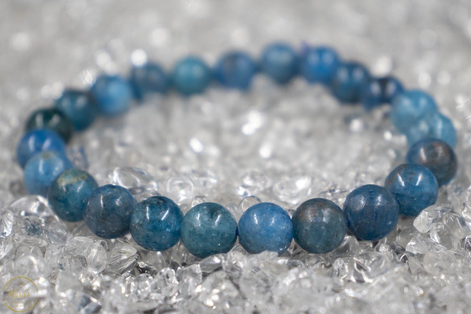 Blauwe Apatiet armband 8mm.