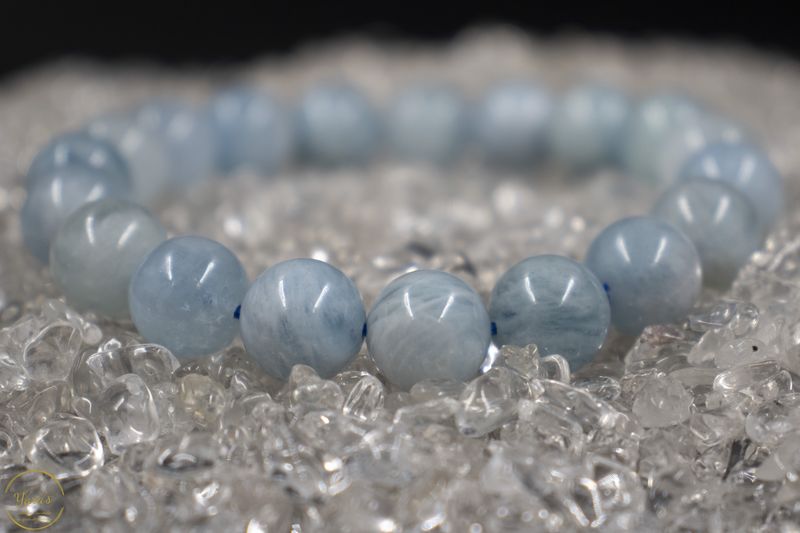 Aquamarijn armband 10mm